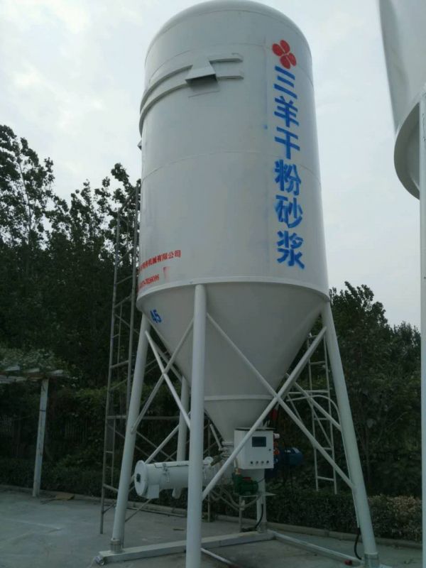 連續(xù)式干混砂漿攪拌機(jī)及儲料罐